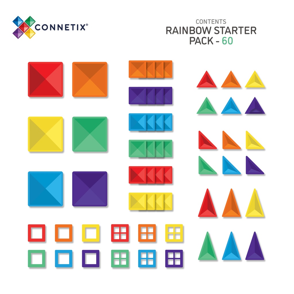 CONNETIX magnetische tegels rainbow creative pack