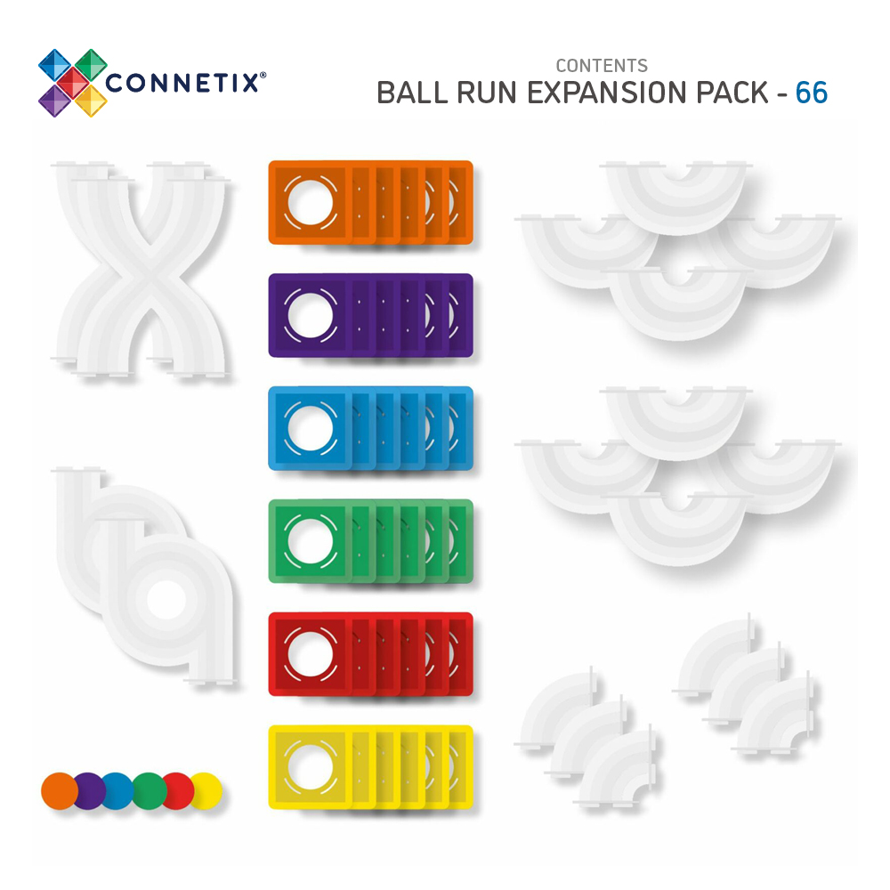 CONNETIX magnetische tegels ball-run pack