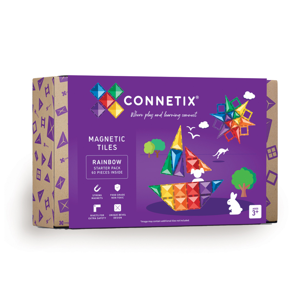 CONNETIX magnetische tegels rainbow starter pack