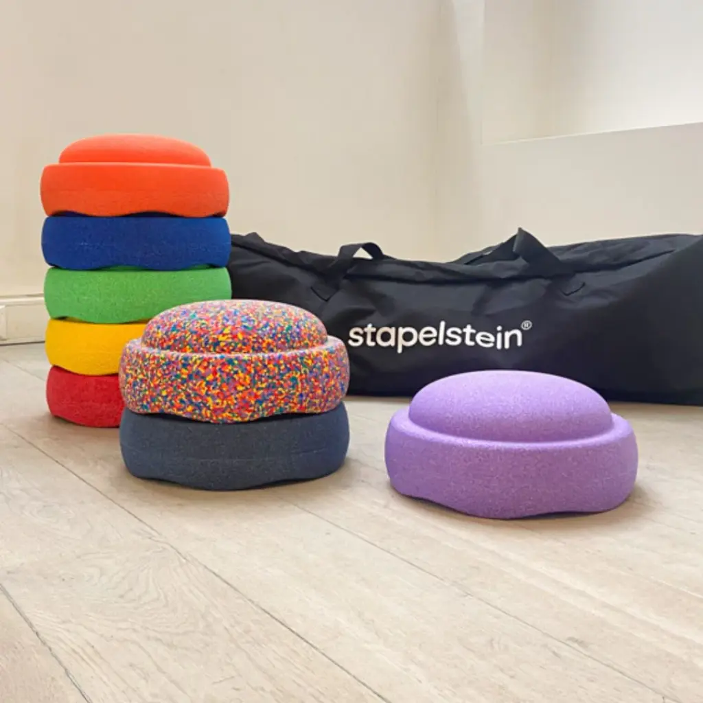 Stapelstein set van 10 in draagzak