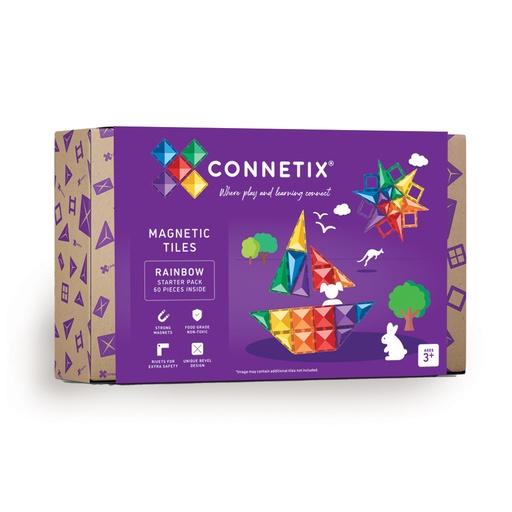CONNETIX magnetische tegels rainbow starter pack